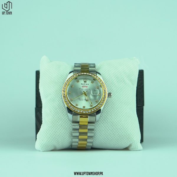 Rolex Oyster Perpetual 16233 Day-Date Silver Dial