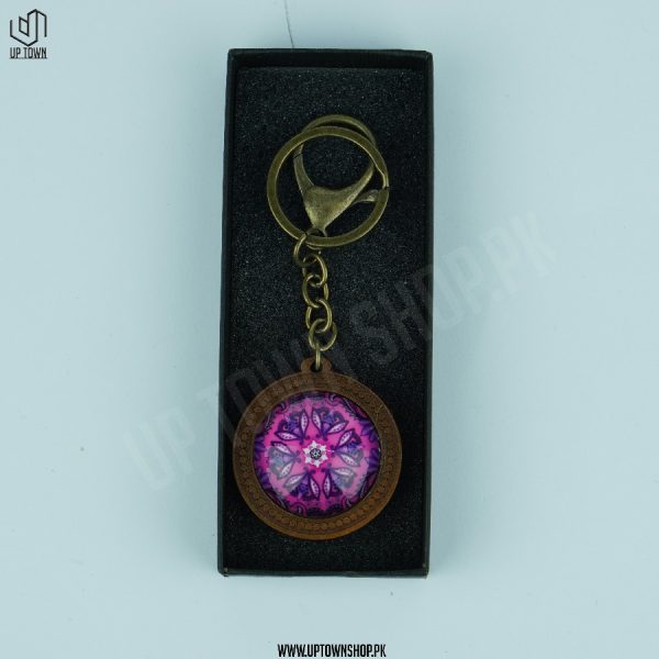 Antique Handmade Wooden Keychain