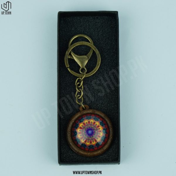 Antique Handmade Wooden Keychain