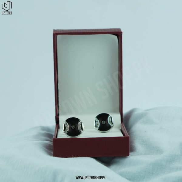 De Cambridge Men Cufflinks Crystal Glass DC