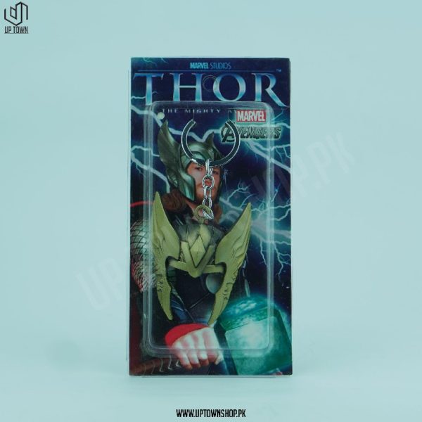 Thor Avengers Gold Metalic Face Keyring