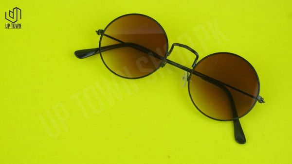 Brown Round Wire/Rich Glasses